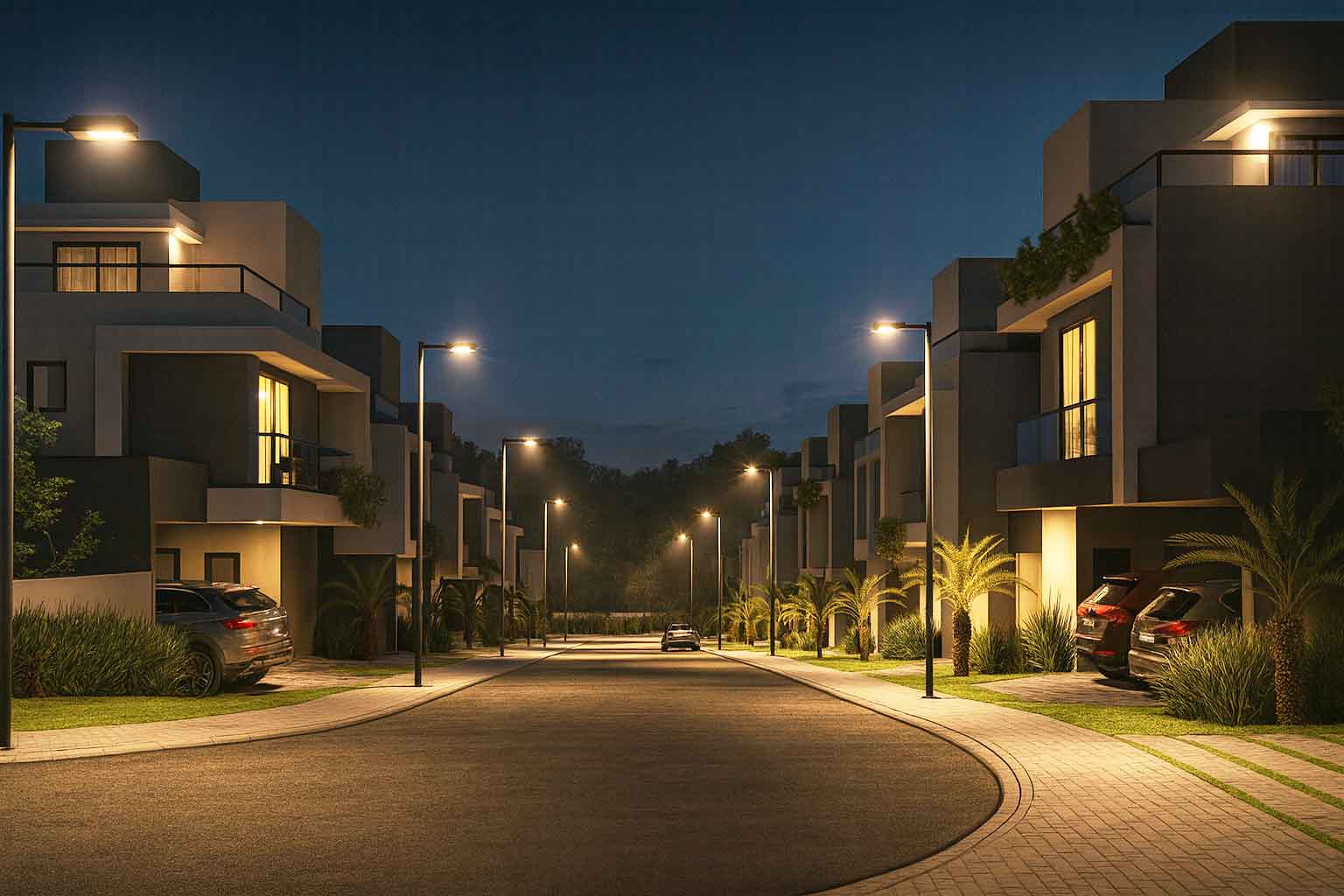 Iluminação das vias e ruas