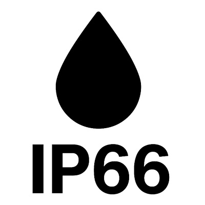 IP66 - Proteção contra poeira e jatos d'água